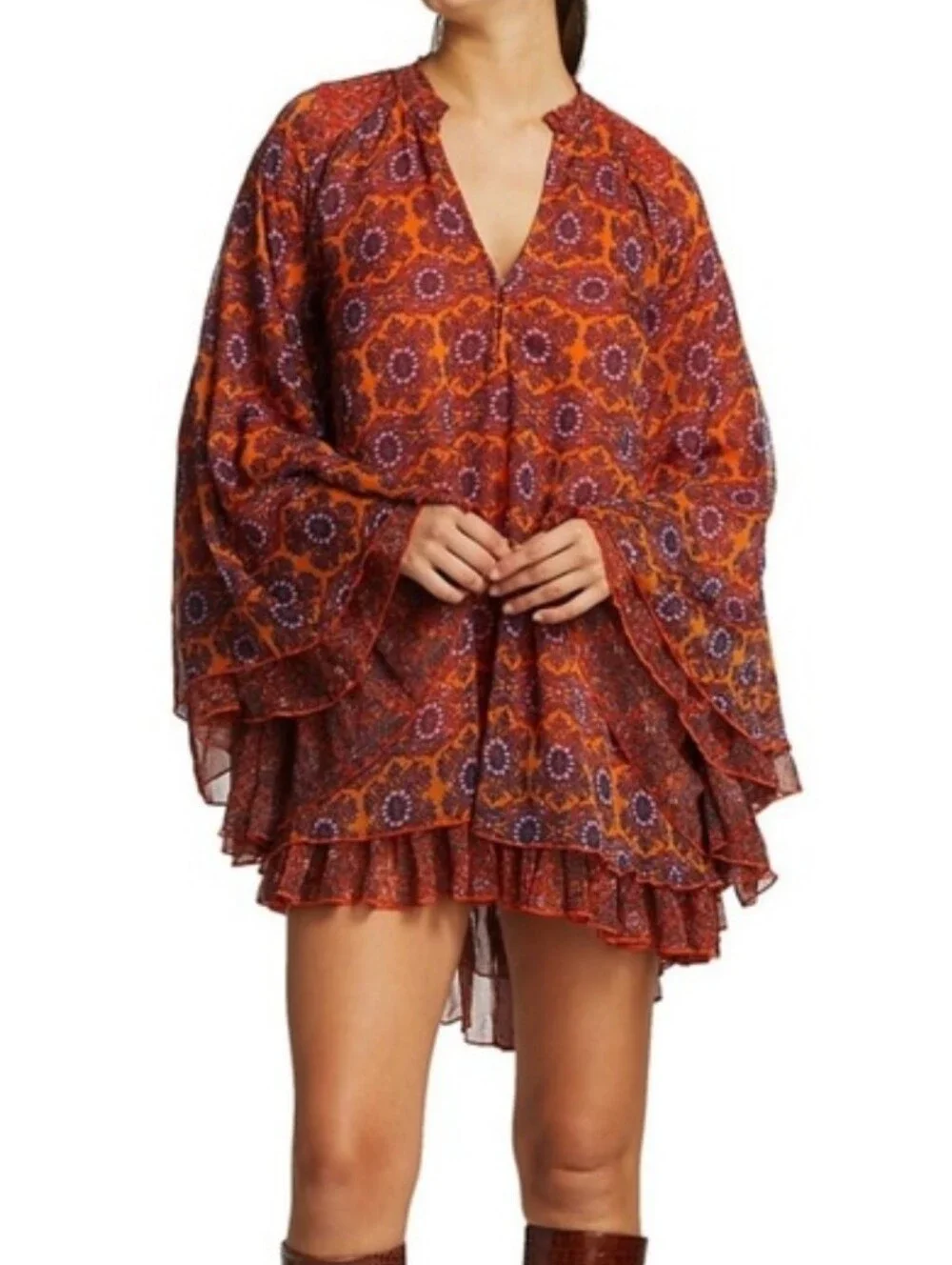 Free People Gabi Tunic Trapeze Dress Size S